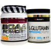 HiTec Nutrition BCAA powder 500 g + Diamond Line Glutamin 500 g - pomeranč