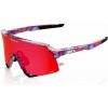100% S3 Fdj Gloss Translucent Red/Blue, okuliare - HiPER Fire Red Mirror Lens