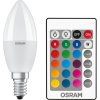 LED žiarovka E14 B35 5,5W = 40W 470lm RGBW OSRAM Star PILOT Stmievateľná