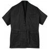 Kadernícke kimono na farbenie a strihanie S-M Sibel - čierne (598011202)
