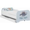 Detská posteľ s matracom a zásuvkou, STEGOSAURUS