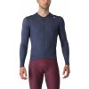 Castelli Espresso LS jersey, Belgian blue/ Silver moon Veľkosť: XL Pánsky cyklistický dres s dlhým rukávom