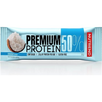 Proteínová tyčinka Nutrend Premium Protein 50% Bar 50g kokos