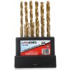 Tagred Vrtáky z rýchloreznej ocele a nitridu titánu 13 ks, 2 - 8 mm, TA1029