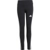 Dievčenské legíny adidas, ESSENTIALS AEROREADY 3-STRIPES HIGH-WAISTED čierna,biela 140