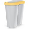 Prosperplast COMPACTA R DUO 40 l - popolavo sivý so svetložltým vekom