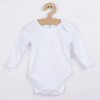Dojčenské body s dlhým rukávom New Baby biele