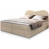 Wilsondo Manželská boxspring posteľ s úložným priestorom Fluvia N 160x200 - smotanová