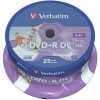 DVD+R VERBATIM Printable DL 8,5GB 8X Dvojvrstvové 25ks/cake
