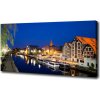 Moderný obraz canvas na ráme Nočný Bydgoszcz 100x50 cm