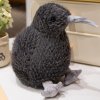 Plyšový vták kiwi 21 cm – čierna maznacia hračka