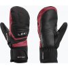 Detské lyžiarske rukavice LEKI Griffin 3D Junior Mitt black/ rose