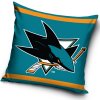 TipTrade Velurový vankúš NHL San Jose Sharks 40x40