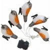 Reťaz MagicHome Vianoce A Bird, 25x LED, IP44, 3xAA, osvetlenie, 5 vtáčikov