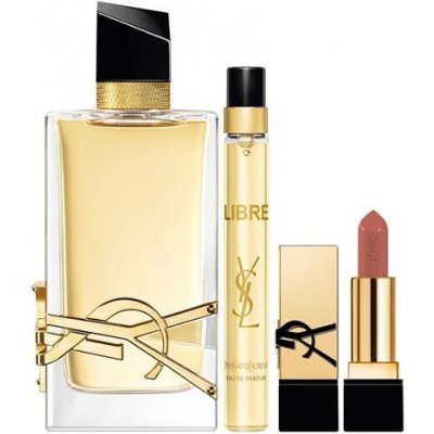 Yves Saint Laurent Libre Set: Parfumovaná voda 90ml + Parfumovaná voda 10ml + Rúž 1,3g pre ženy