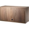 String Komoda String Cabinet with flip door, walnut