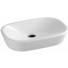 Ravak XJX01160001 CERAMIC O umývadlo Bez prepadu na dosku 60x40x12, keramické biele+výpusť XJX01160001