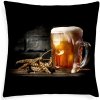 XPOSE® Mikroplyšová obliečka na vankúš PIVO (digitálna tlač) 40x40 cm, Mikroplyš