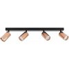IMMAX PUNTO-4 stropné, nástenné, bodové, linear, 4 hlavy GU10, medené