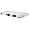 Prepínač Cisco CBS350-24T-4G, 24xGbE RJ45, 4xSFP, bez ventilátora - REFRESH