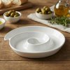 Keramický tanierik SLIMÁK BIELY 20,5 cm