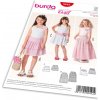 Strih Burda 9442 - Detská jednoduchá sukňa, tylová sukňa