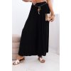 Fashionweek dámske viskózové nohavice so širokými nohavicami K81733 Čierna