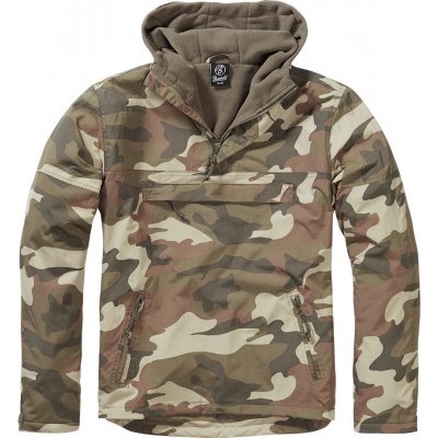 Brandit Fleece Pull Over Windbreaker light woodland