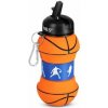 NILS CAMP Skladacia silikónová fľaša NC4104 550 ml basketbal