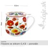 HRNČEK Flowers so sitkom 0,43l – porcelán – darčeková krabička