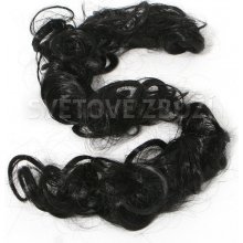 Tvarovateľný pás vlasov na vytvorenie účesu drdolu černá barva
