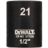 DeWALT DT7539 nástrčná hlavice EXTREME IMPACT 1/2“ krátká, 21 mm