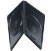 Double DVD case -black with full sleeve 14mm (DVDS-B/10)