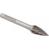Technická fréza oválna špicatá 10 x 20 mm, dĺžka 60 mm, TYP G, stopka 6 mm, XL-TOOLS