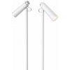 IMMAX LED podlahová lampa TIT/ 6W/ DC 12V/0,5A/ 100-240 VAC/ 400lm/ CCT/ bílá se stříbrnými prvky