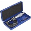 Mikrometer strmeňový, rozsah 0 - 25 mm, delenie 0,01 mm