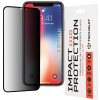 Techsuit 111D Privacy Celoplošné ochranné sklo s plným lepidlom pre iPhone X / XS / 11 Pro - Čierne