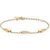 Náramok s príveskom pozlátené striebro so zirkónom 19 cm - B-B-B0839-00274-925-Z SAVICKI