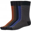 Stripes and Dots 5-Pack multicolor socks čierna | šedá 39-42 Urban Classics 4053838665916