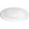 Vstavané oválne umývadlo Comet, 45 × 27,5 × 15 cm