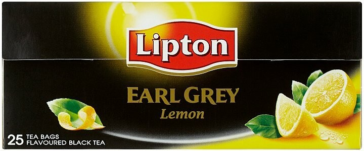 Lipton Earl Grey Lemon čierny aromatizovaný čaj 2 x 25 g