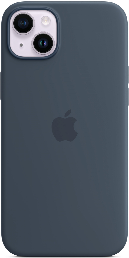 Apple Silicone Case s MagSafe pro iPhone 14 Plus - bouřkově modrý MPT53ZM/A