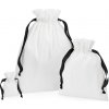 Westford Mill Pytel W121 s dárkovou stuhou, bavlněný COT500121zq103-soft white/ L Bílá/černá