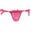 Ružové dámske tanga nohavičky na viazanie. OS - Veľkosť univerzálna