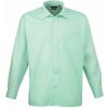 PREMIER PR 200 / Pánska popelínová košeľa s dlhým rukávom - aqua 48