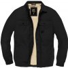 Vintage Industries prechodná bunda DEAN SHERPA - ČIERNA (Čierna hrubšia prechodná blúza s podšívkou z polyesterového rúna od Vintage Industries)