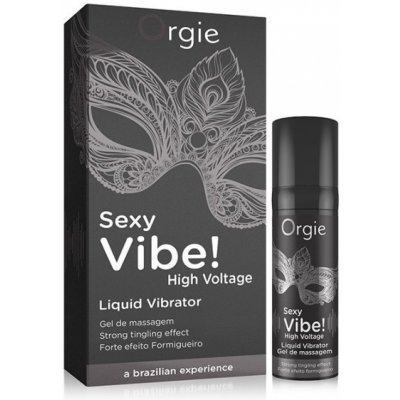 Orgie Sexy Vibe High Voltage Intense Stimulating Liquid Vibrator for Women and Men 15ml