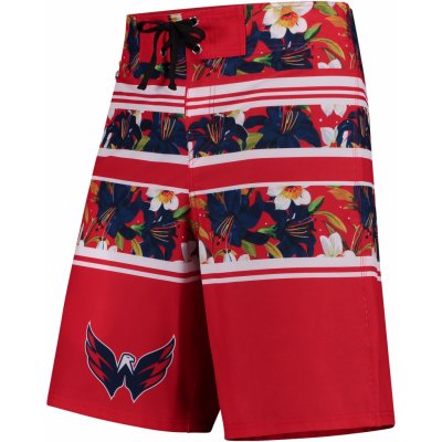 Forever Collectibles Chicago Blackhawks pánské plavky Floral Stripe Boardshorts