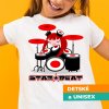 Tričko s potlačou Star beat Detský / Unisex Biela 5XL