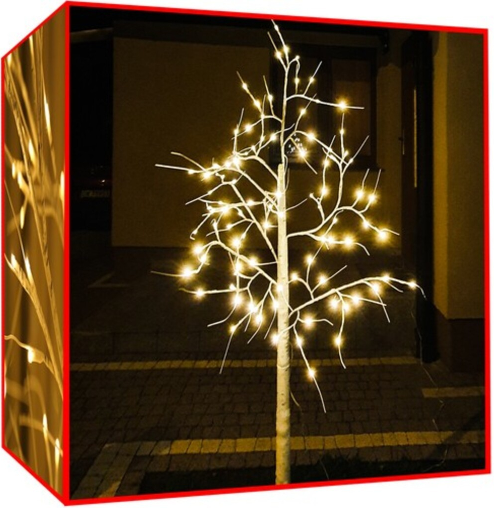 Dekoračná vianočná breza 180cm LED